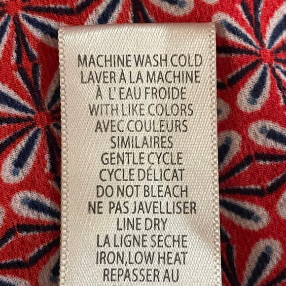 Max Studio Midi Wrap Dress Womens LARGE Ruffled Asymmetric Hem Feminine Romantic - Picture 9 of 11